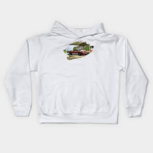 GT40 MK1 Detroit Print Kids Hoodie